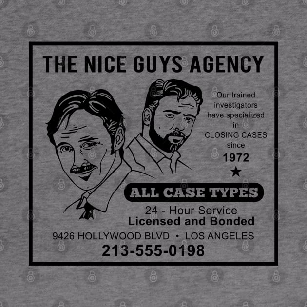 The Nice Guys Agency Newspaper Ad by Alema Art